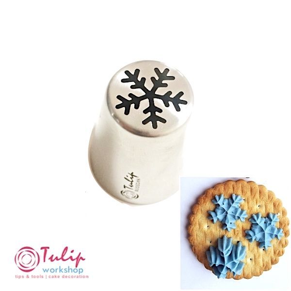 Насадка Снежинка №121 | L размер (Russian Nozzle #121 - Snowflake | L size | By Tulip Workshop)