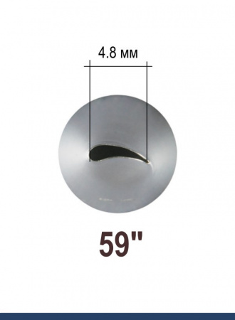 Кондитерская насадка 59°(59S) Tulip, Корея, прорезь 4.8 мм лепесток изогнутый правый, мини Кондитерская насадка 59°(59S) Tulip, Корея, прорезь 4.8 мм лепесток изогнутый правый, мини