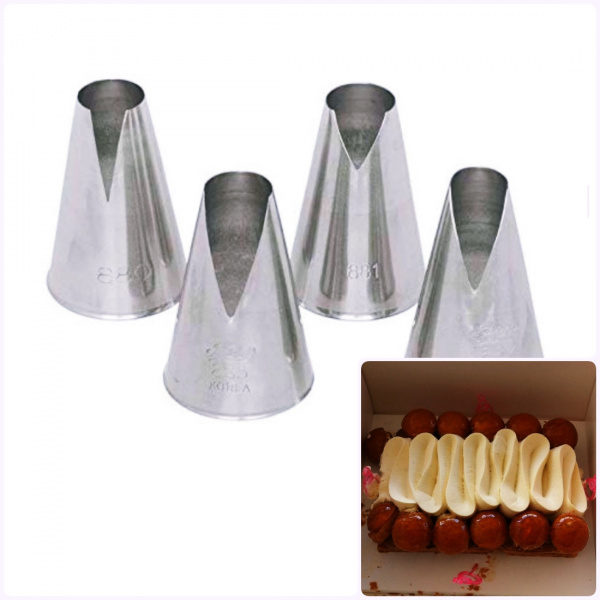 Кондитерские насадки №480, 481, 580, 581 | V - образные (Saint Honore)