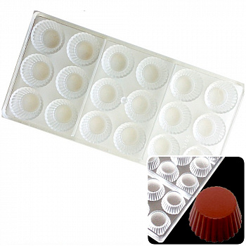 Поликарбонатная форма для шоколада 275*135*24 мм | Чашка мод.2166