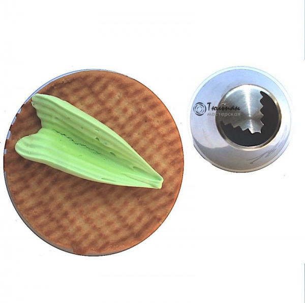 мини Насадка Листик Тюльпана B №189 | M размер (mini Russian Tulip''s Leaf B Nozzle #189 | M size | By Tulip Workshop) мини Насадка Листик Тюльпана B №189 | M размер (mini Russian Tulip''s Leaf B Nozzle #189 | M size | By Tulip Workshop)