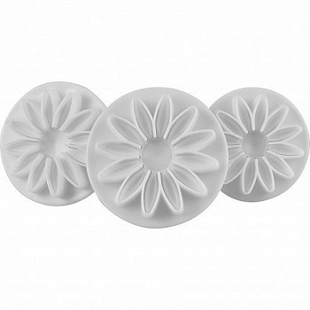 Вырубка-плунжер Ромашки набор 3 шт