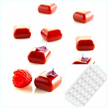 Силиконовая форма 3D для муссовых десертов и декора | Камень (gem) мини 35 ячеек