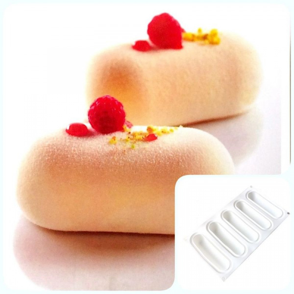 Силиконовая форма 3D для муссовых десертов | Пилиу 5 ячеек