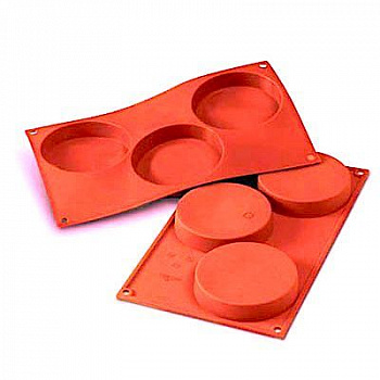 Форма для выпечки силиконовая Тортинка 3 фигуры 100*17 мм