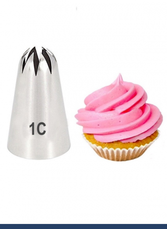 Кондитерская насадка 1С закрытая звезда ∅ 18 мм, 8 лучей, Эконом Кондитерская насадка 1С закрытая звезда ∅ 18 мм, 8 лучей, Эконом