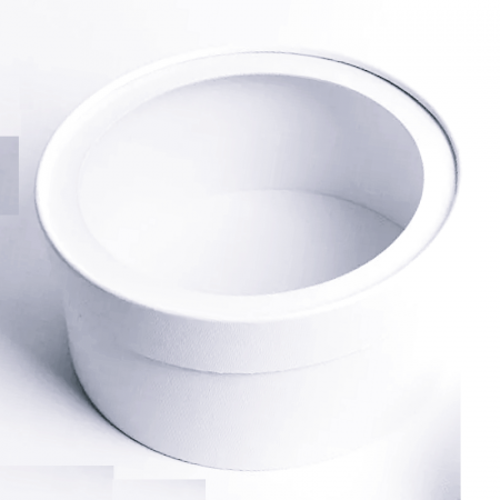 Коробка для выпечки круглая (шайба) 20•8 см БИРЮЗОВАЯ (окно, крышка+дно) | упак. 5-20 шт