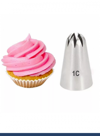 Кондитерская насадка 1С закрытая звезда ∅ 18 мм, 8 лучей, Эконом Кондитерская насадка 1С закрытая звезда ∅ 18 мм, 8 лучей, Эконом