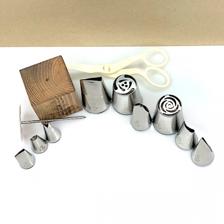 Набор (средний) кондитерские инструменты 12 шт | ЗЕФИРНАЯ Флористика от Малиновки (в.3)