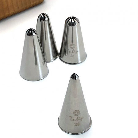 Кондитерская насадка закрытая звезда №23 Tulip™ малый размер (diam.4,4 mm; 5 лучей) Кондитерская насадка закрытая звезда №23 Tulip™ малый размер (diam.4,4 mm; 5 лучей)