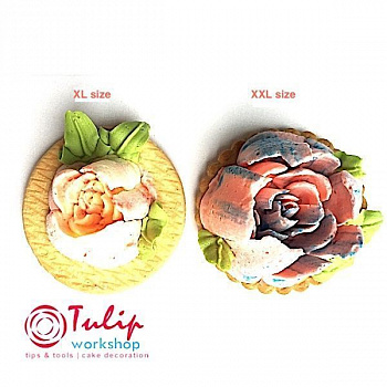 Насадка Малазийский Цветок №312 Нежная Роза | XXL размер (Russian Nozzle # 312 - Delicate Rose | XXL size | By Tulip Workshop) Насадка Малазийский Цветок №312 Нежная Роза | XXL размер (Russian Nozzle # 312 - Delicate Rose | XXL size | By Tulip Workshop)