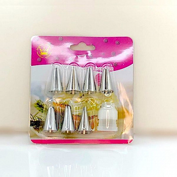 Набор кондитерских насадок 8 шт (7+1) | Эконом Набор кондитерских насадок 8 шт (7+1) | Эконом