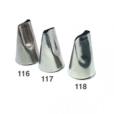 Кондитерская насадка 118 Tulip, Корея, прорезь 17 мм лепесток 2-й изогнутый Кондитерская насадка 118 Tulip, Корея, прорезь 17 мм лепесток 2-й изогнутый