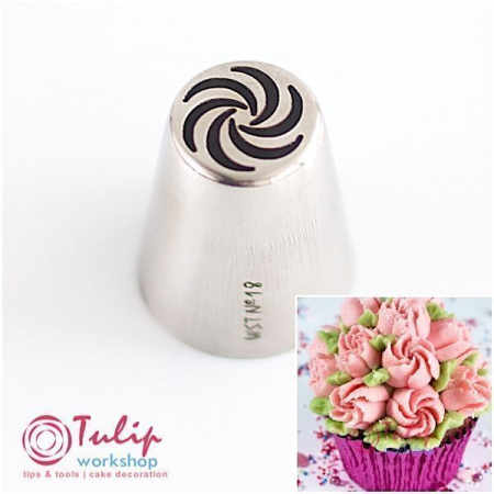 Набор 4 кондитерские насадки - бутон одним движением №№ 16,17,18,87 | L размер Набор 4 кондитерские насадки - бутон одним движением №№ 16,17,18,87 | L размер