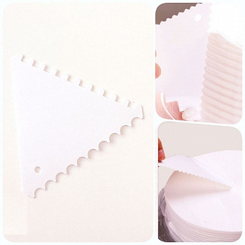 Кондитерский скребок фигурный 11*11 см Кондитерский скребок фигурный 11*11 см