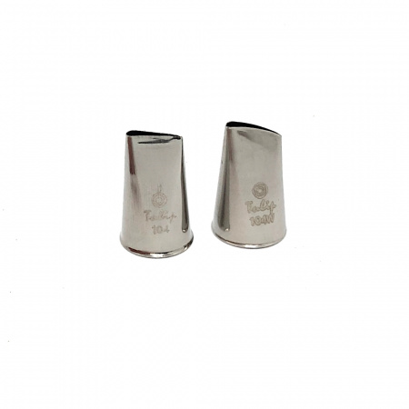 Кондитерская насадка 104 Tulip прорезь 12 мм, лепесток прямой малый Кондитерская насадка 104 Tulip прорезь 12 мм, лепесток прямой малый