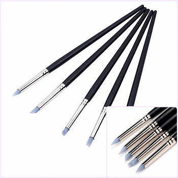 Кондитерские кисточки для мастики | набор 5 шт Кондитерские кисточки для мастики | набор 5 шт