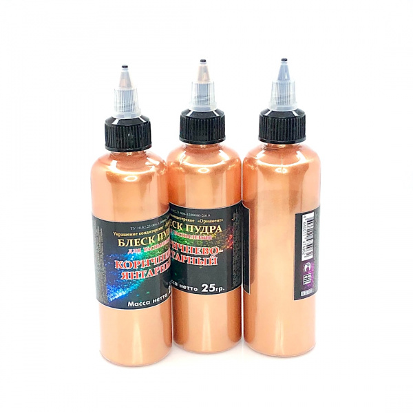 Пищевой краситель распылитель 25 гр. сухой Блеск-Пудра | Орнамент Коричневый Янтарь Пищевой краситель распылитель 25 гр. сухой Блеск-Пудра | Орнамент Коричневый Янтарь